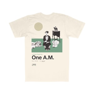 Ein Uhr T-Shirt – Midcentury Kultfilm Design – Bio-Baumwolle T-Shirt für Cinephiles – Minimalistisches Film-inspiriertes Art Shirt