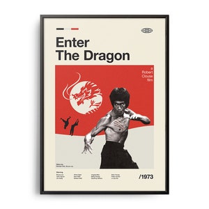 VINTAGE INSPIRED Movie Print, Retro Movie Poster, Midcentury Modern, Retro TV Show Poster, Minimal Movie Art, Best Movies of All Time, Art