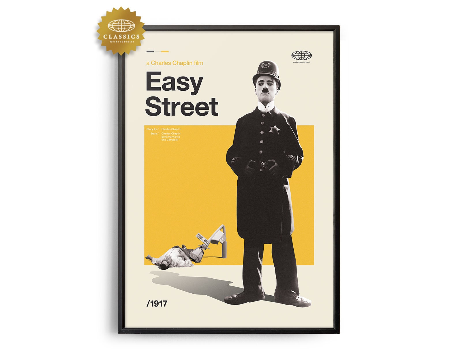 EASY STREET Midcentury Movie Print Retro Movie Poster - Etsy