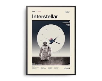 VINTAGE INSPIRED Movie Print, Retro Movie Poster, Midcentury Modern, Retro TV Show Poster, Minimal Movie Art, Best Movies of All Time, Art