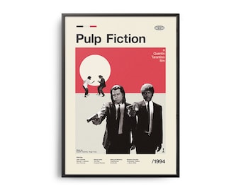 VINTAGE INSPIRED Movie Print, Retro Movie Poster, Midcentury Modern, Retro TV Show Poster, Minimal Movie Art, Best Movies of All Time, Art