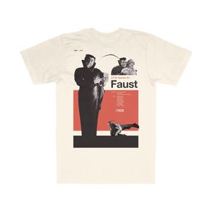 Faust T-Shirt – Midcentury Kultfilm Design – Bio Baumwolle T-Shirt für Cinephiles – Minimalistisches Film-inspiriertes Art Shirt