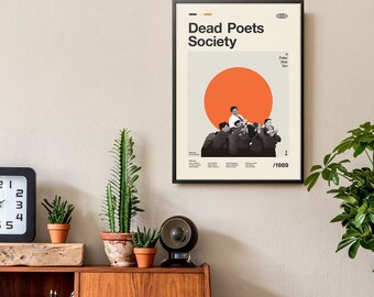 ヴィンテージ風映画プリント、レトロ映画ポスター、ミッドセンチュリー