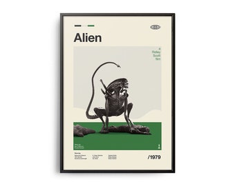VINTAGE INSPIRED Movie Print, Retro Movie Poster, Midcentury Modern, Retro TV Show Poster, Minimal Movie Art, Best Movies of All Time, Art