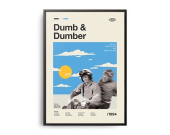VINTAGE INSPIRED Movie Print, Retro Movie Poster, Midcentury Modern, Retro TV Show Poster, Minimal Movie Art, Best Movies of All Time, Art
