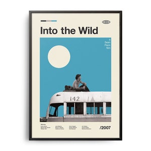 Impresión de película de inspiración vintage, póster de película retro, moderno de mediados de siglo, póster de programa de televisión retro, arte cinematográfico minimalista, las mejores películas de todos los tiempos, arte