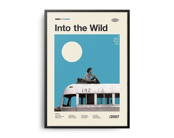 Stampe di film ispirate al vintage, poster di film retrò, stile moderno di metà secolo, poster di programmi TV retrò, arte cinematografica minimalista, i migliori film di tutti i tempi, arte