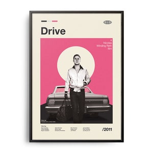 VINTAGE INSPIRED Movie Print, Retro Movie Poster, Midcentury Modern, Retro TV Show Poster, Minimal Movie Art, Best Movies of All Time, Art