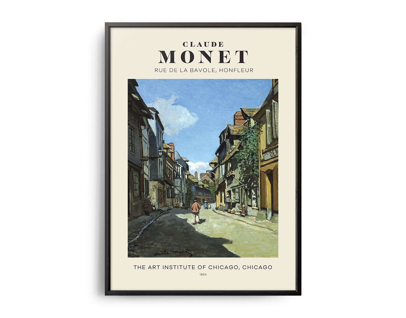 クロード・モネ「バヴォール通り」、オンフルール、ミッドセンチュリー