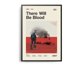 VINTAGE INSPIRED Movie Print, Retro Movie Poster, Midcentury Modern, Retro TV Show Poster, Minimal Movie Art, Best Movies of All Time, Art