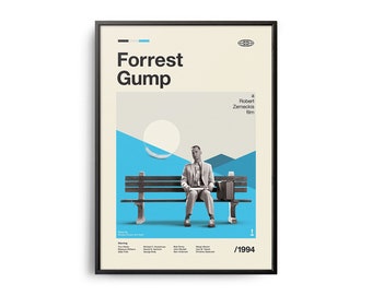 VINTAGE INSPIRED Movie Print, Retro Movie Poster, Midcentury Modern, Retro TV Show Poster, Minimal Movie Art, Best Movies of All Time, Art