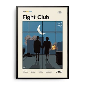 VINTAGE INSPIRED Movie Print, Retro Movie Poster, Midcentury Modern, Retro TV Show Poster, Minimal Movie Art, Best Movies of All Time, Art