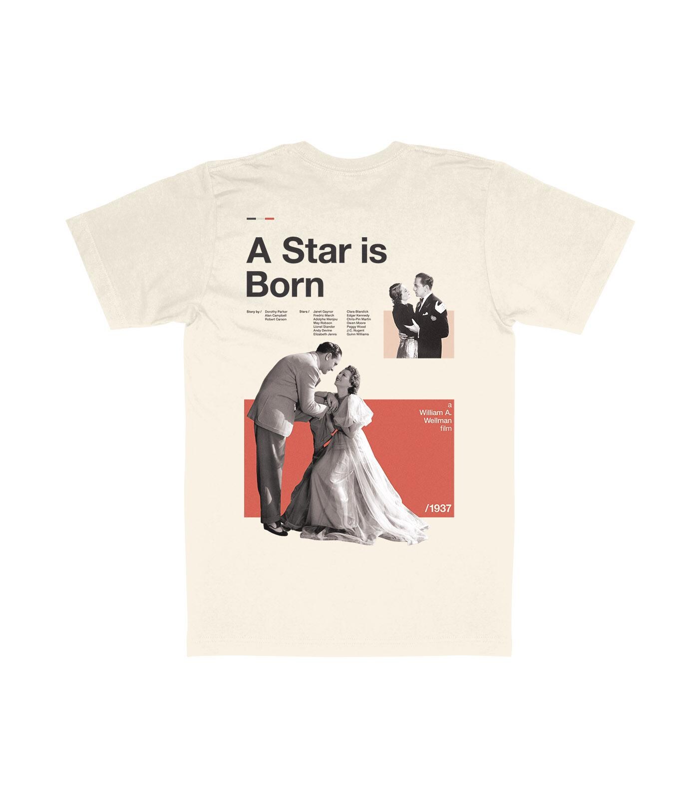 Buy A Star is Born T-shirt – Midcentury Cult Film Design – Organic 