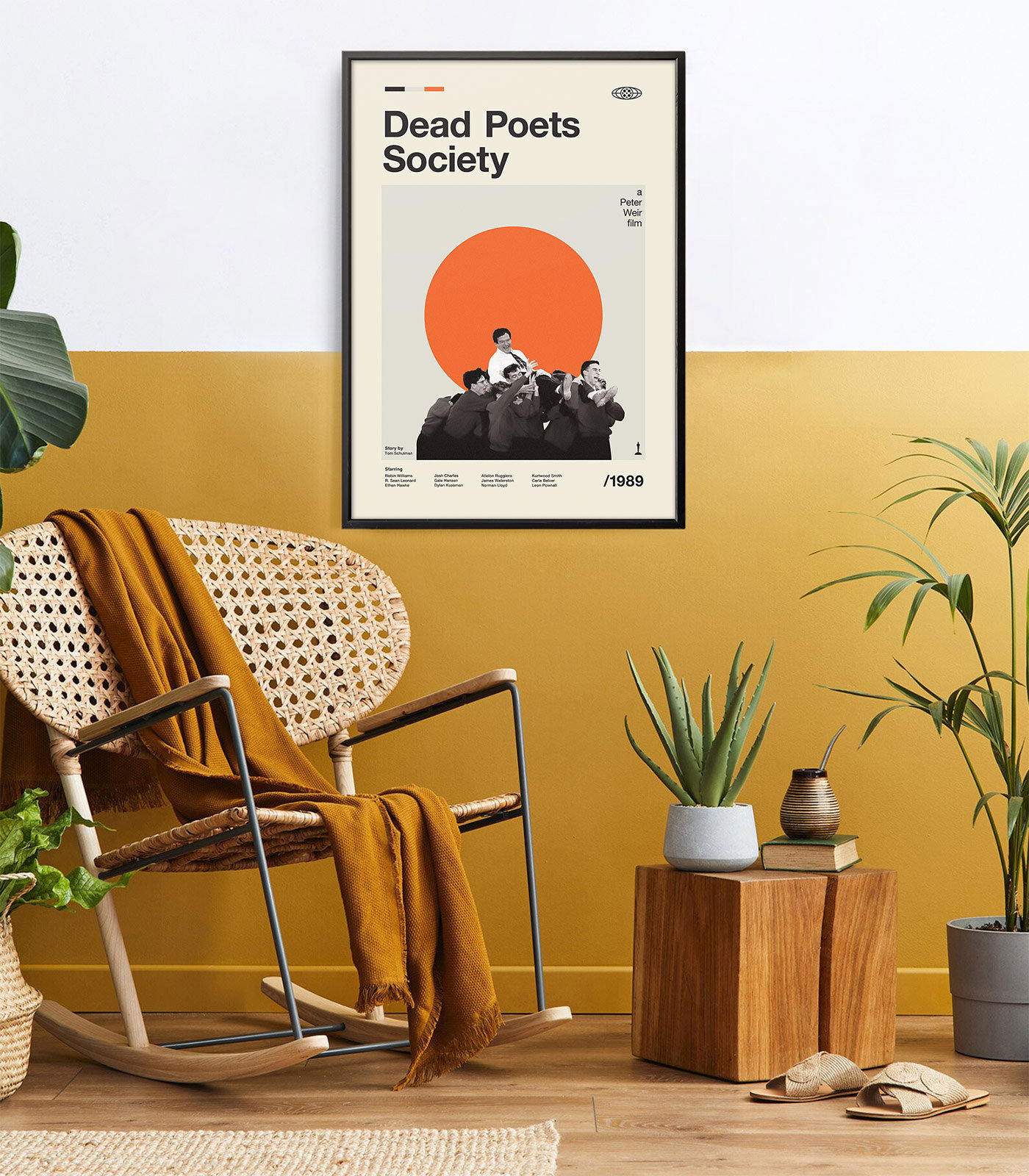 ヴィンテージ風映画プリント、レトロ映画ポスター、ミッドセンチュリー