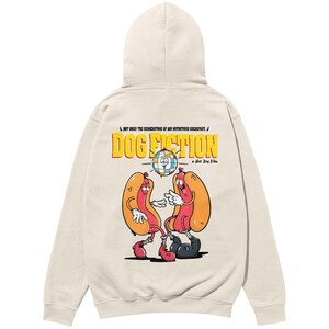 DOG FICTION Hoodie – Funny Movie Parody Sweatshirt – Cozy, Stylish Gift for Film Lovers & Pop Culture Fans – Organic Cotton Hoodie