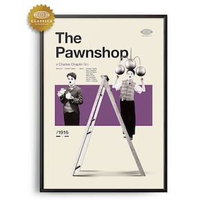 THE PAWNSHOP Midcentury Movie Print, Retro Movie Poster, Midcentury Modern, Retro Movie Art, Best Movies of All Time, Classic Movie Print