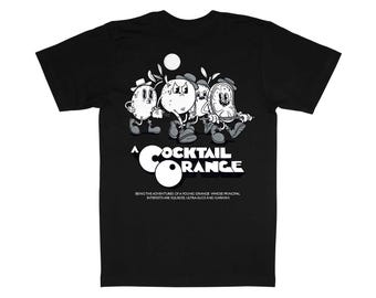 A COCKTAIL ORANGE T-Shirt – Fun Movie Parody Tee – 100% Organic Cotton – Gift for Movie Buffs, Film Fans & Pop Culture Lovers