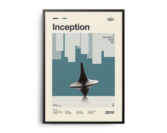 VINTAGE INSPIRED Movie Print, Retro Movie Poster, Midcentury Modern, Retro TV Show Poster, Minimal Movie Art, Best Movies of All Time, Art