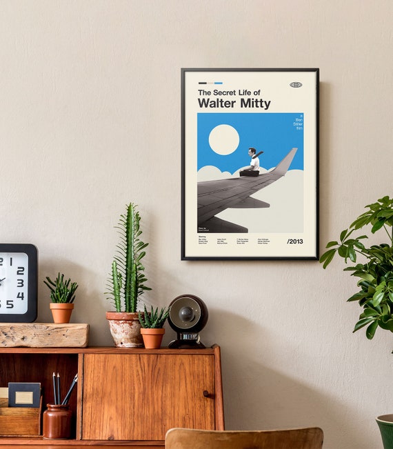 ヴィンテージ風映画プリント、レトロ映画ポスター、ミッドセンチュリー