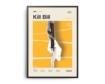 VINTAGE INSPIRED Movie Print, Retro Movie Poster, Midcentury Modern, Retro TV Show Poster, Minimal Movie Art, Best Movies of All Time, Art