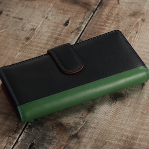 Women's Purse, Personalised Ladies Leather Purse With Card Holder, Zip Coin Pocket, Personalized Women's Genuine Leather Wallet,Gift For Her