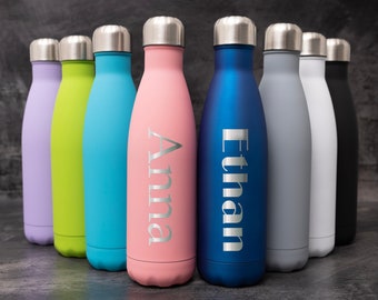 Personalized Stainless Steel Water Bottle, Sports Bottle, Personalized Gym Water Bottles, Name Thermal Water Bottle, Insulated Water Bottle