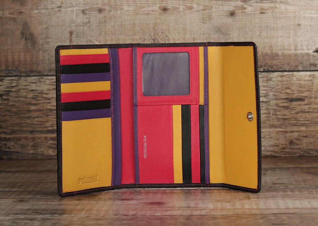 Personalised Women's Purse, Ladies Leather Purse With Card Holder, Zip