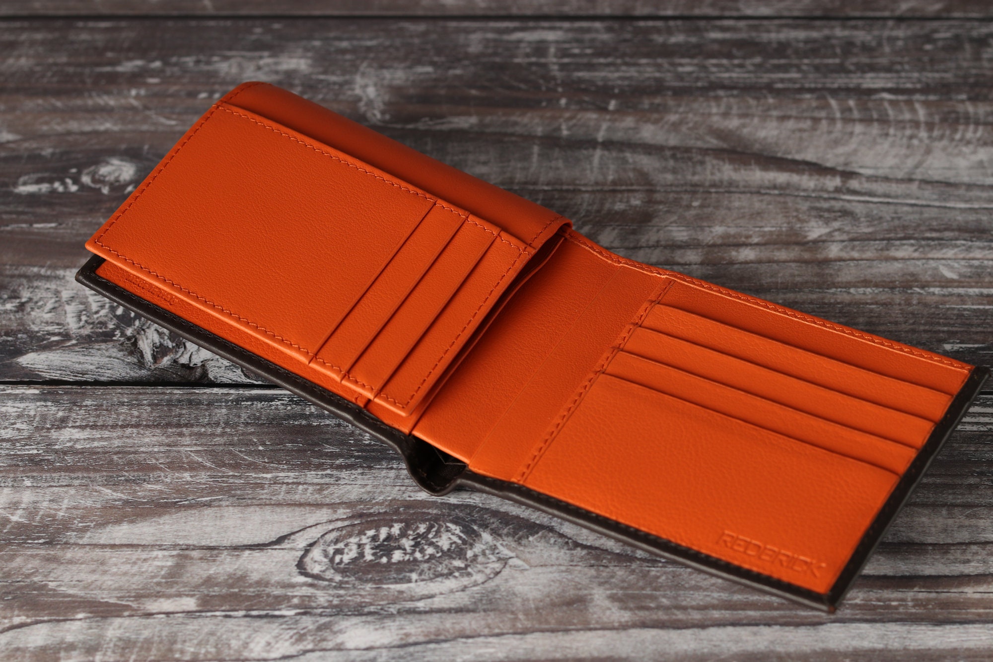 Guy Laroche Paris Wallet, Continental Wallet, Brown Tan Pebbled Leather, Long Wallet, Checkbook Wallet, Bi-Fold Wallet