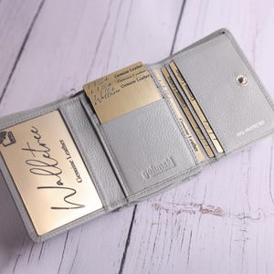 Women's Purse, Personalised Ladies Leather Purse With Card Holder, Zip Coin Pocket, Personalized Women's Genuine Leather Wallet,Gift For Her