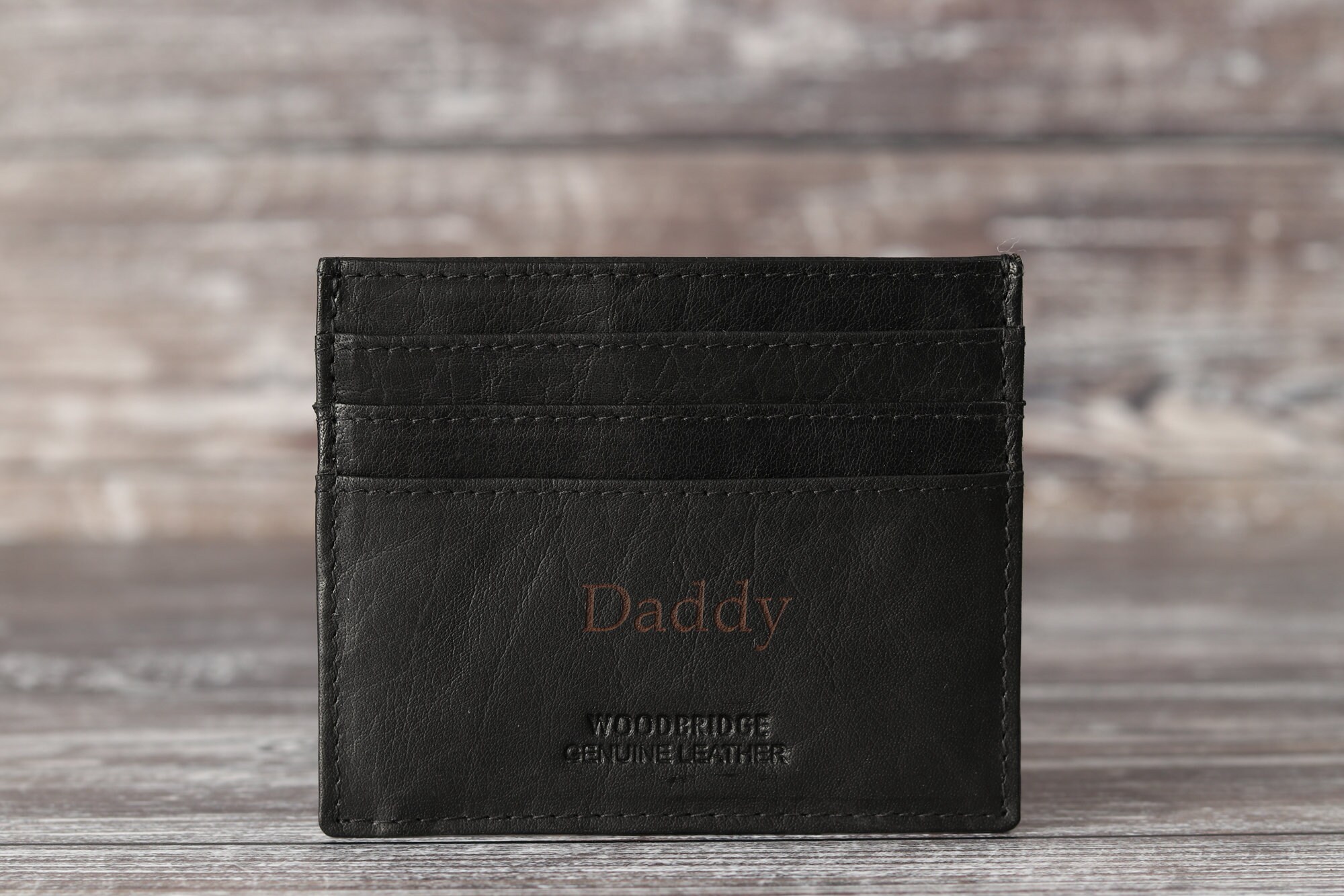 Personalised Mens Card Holder Black Leather Wallet Etsy UK