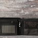 Personalised Mens Wallet, Genuine Soft Black Leather Wallet,Personalized Birthday Gift for Boyfriend,Husband, Dad,Christmas Day Gift for Him