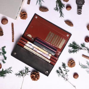 Personalized Travel Document Holder, Family Passport Boarding Pass holder, Personalised Travel Organizer Document Wallet, Father's Day Gift