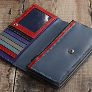 Personalised Ladies Leather Purse With Card Holder, Zip Coin Pocket, Personalized Women's Genuine Leather Wallet, Gift For Her, Gift For Mum