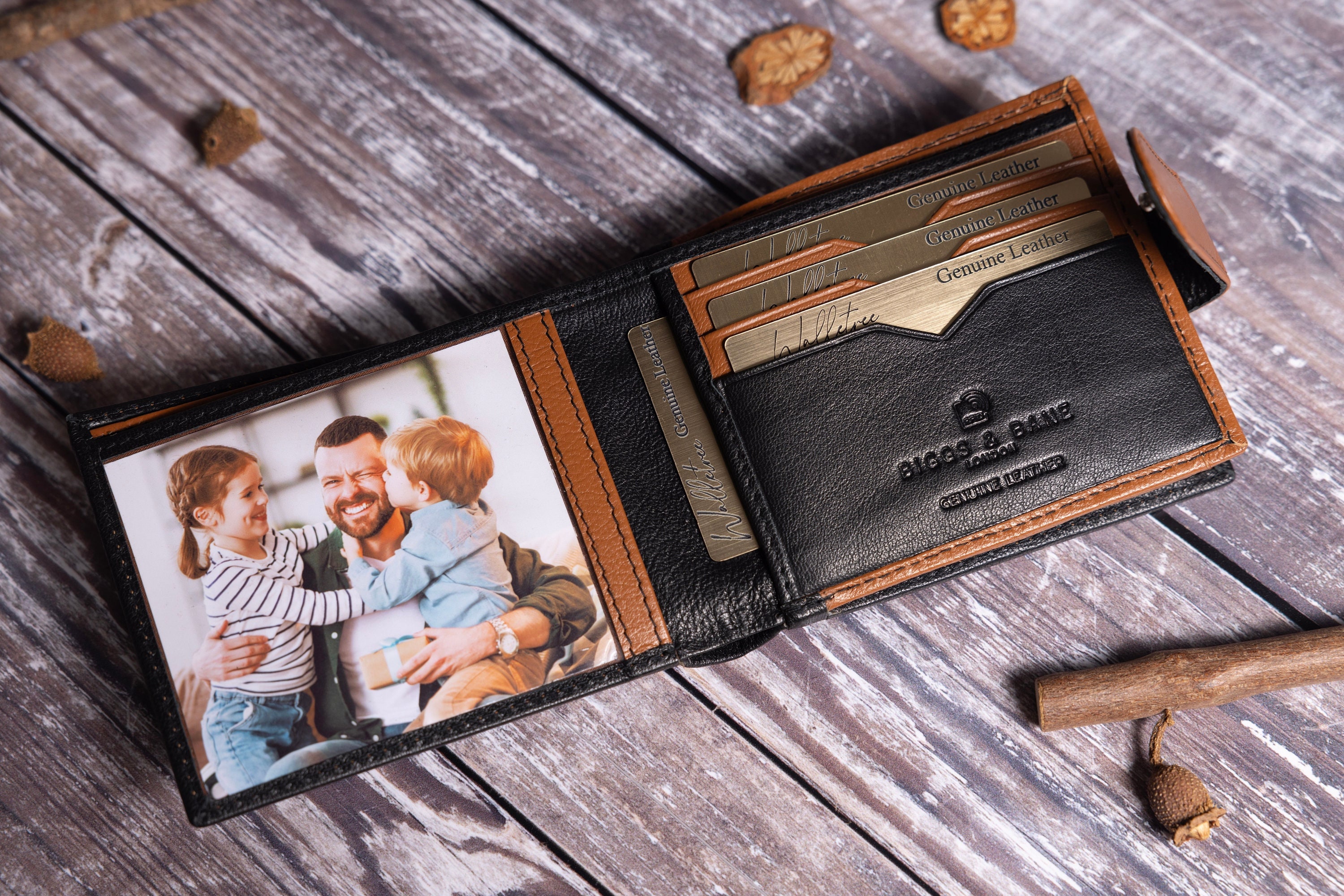 PORTAFOGLIO IN PELLE Di Lusso Personalizzabile Coccodrillo Classe Uomo - Foto 6