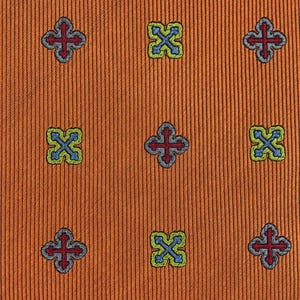 Byzantine Cross Woven Silk Necktie - Bloom or Sienna Catholic Religious Tie Gift image 6