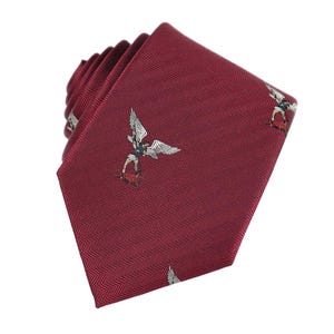 St. Michael Woven Silk Necktie, Burgundy