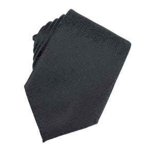 Quintessential Catholic Woven Silk Black Tie