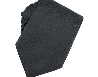 Quintessential Catholic Woven Silk Black Tie