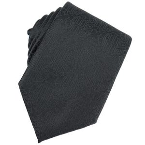 Typische katholische schwarze Seidenkrawatte: JHS Christogram gewebtes Geschenk