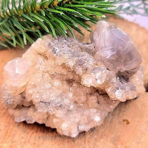 Beautiful Transparent Golden Yellow Mercedes Calcite Crystal Cluster
