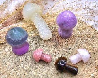 ナチュラルクリスタルストーンマッシュルーム詰め合わせセット