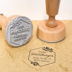 ADDRESS STAMPS • WEDDING STAMPS • INITIAL STAMPS • Wood Stamps | personalized // individual // decorative // floral // round // vintage