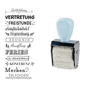 Creative Mini Stempel // Schulplaner // Motive //kreativ • Schule • Einschulung • Lehrer • Spaß • Pastellfarben • Kreativstempel • Botschaft