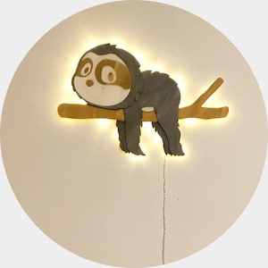 Sloth lamp Indirect light Night light and wall lamp