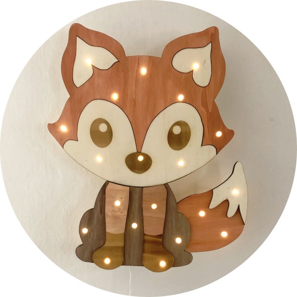 Children's lamp fox birthday children's room