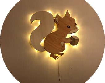 Eichhörnchen Lampe Nachtlicht Kinderzimmer