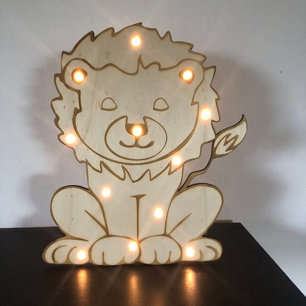 Lampe Lion veilleuse chambre d'enfant