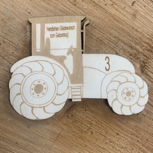Traktor Karte Geburtstag Magnet