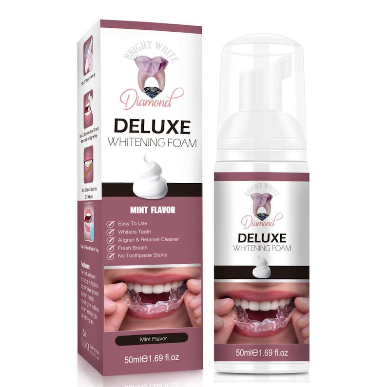 Deluxe Teeth Whitening Foam, 1 Whitening Foam That Removes Stains. the