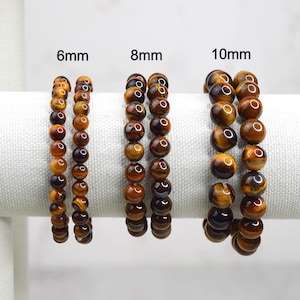 Tigers Eye 6mm Bracelet | Gemstone Crystal Jewelry